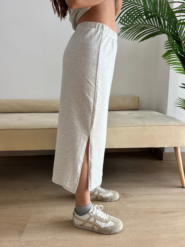 Conjunto Corazón gris