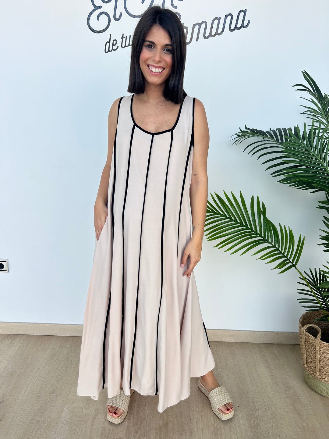 Vestido Woman beige