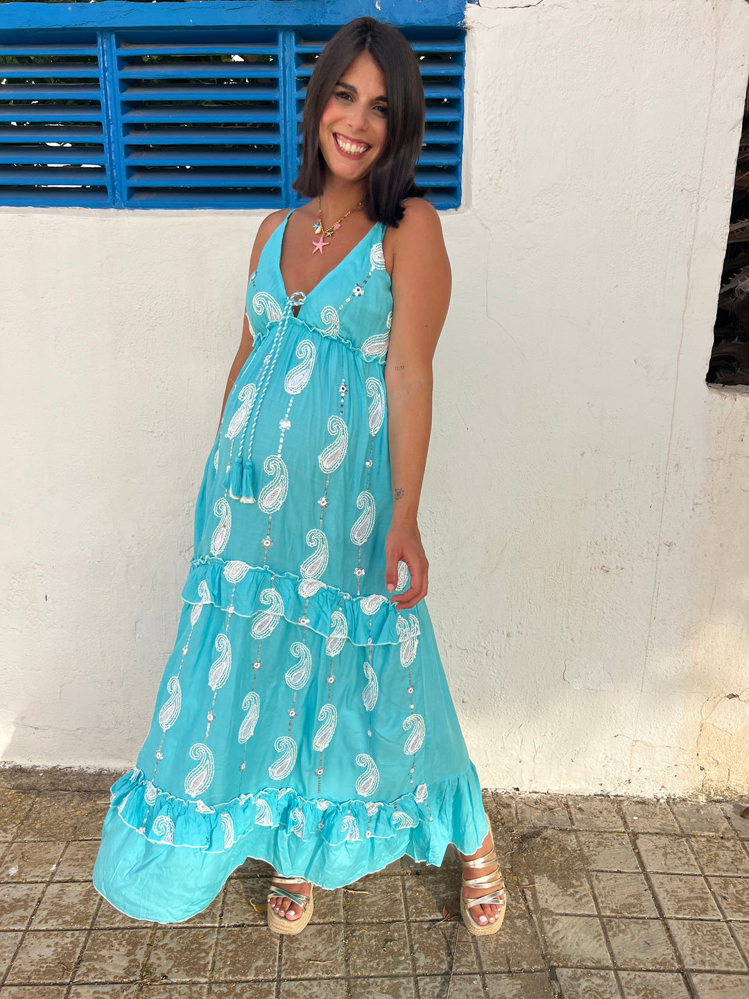 Vestido Mojito azul turquesa