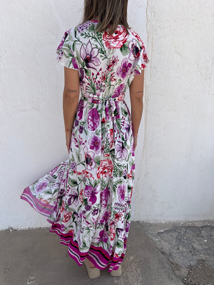Vestido Pilar buganvilla