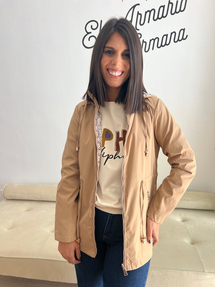 Chaqueta Reversible Úrsula caqui