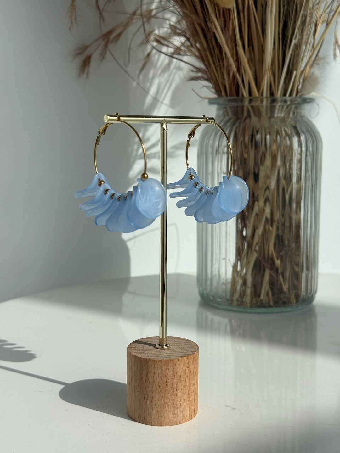 Pendientes Pétalo (acero)