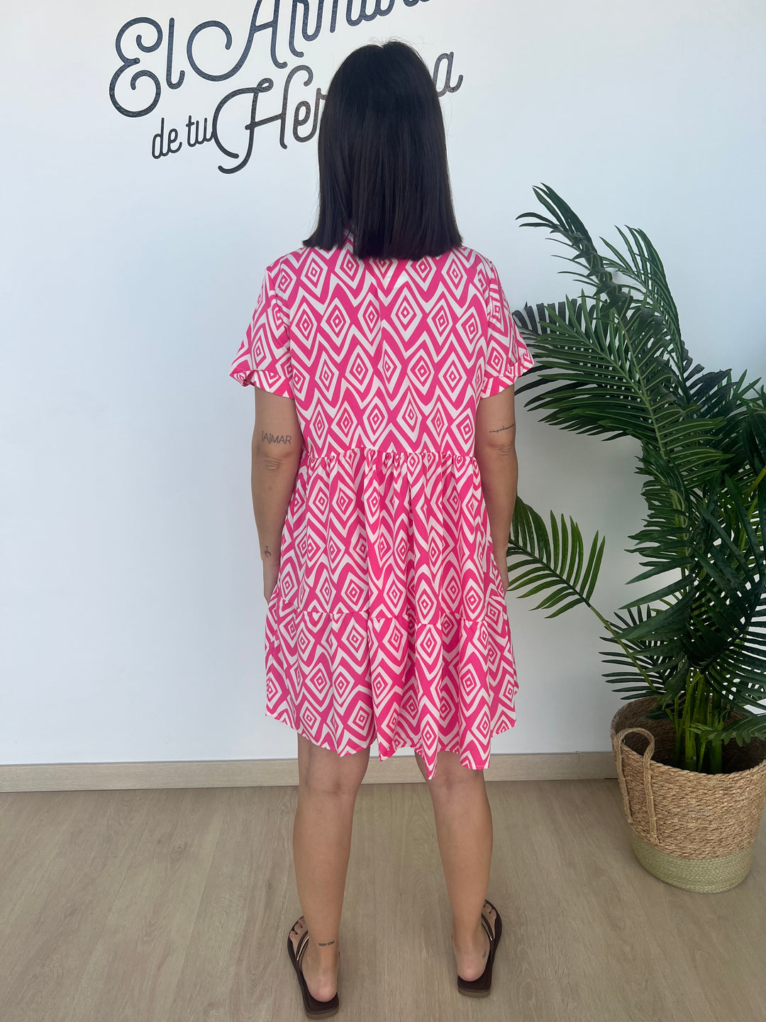 Vestido Abril fucsia
