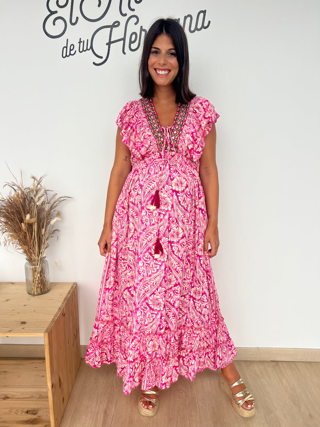 Vestido Korma rosa