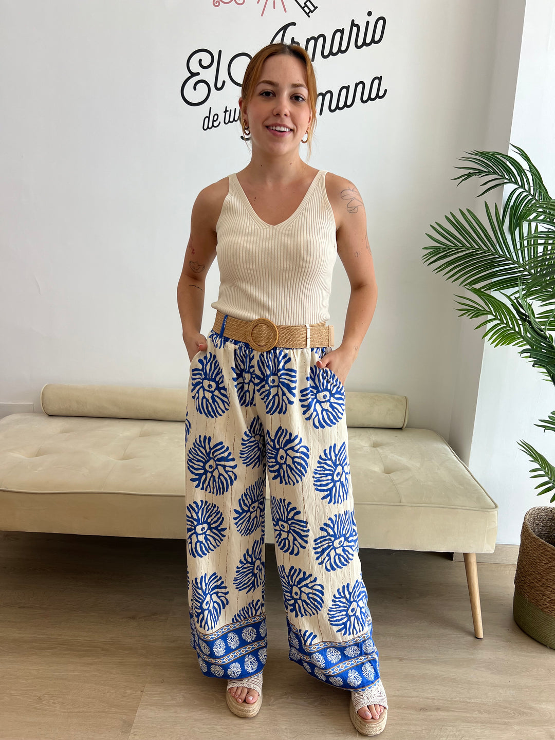 Pantalón Hana azul