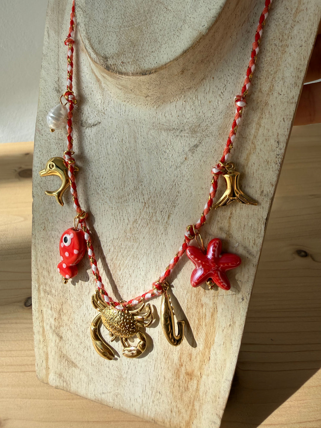 Collar cangrejo rojo (acero)