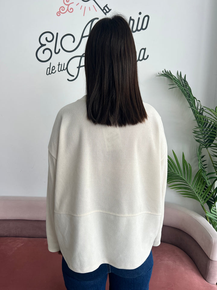 Sudadera Alejandra beige claro