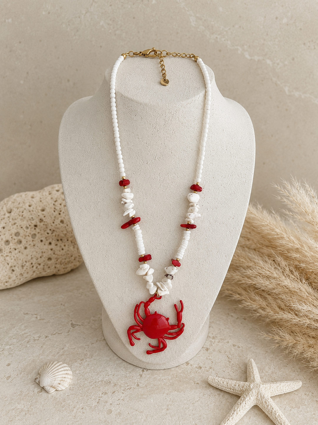 Collar Cangrejo blanco (acero)