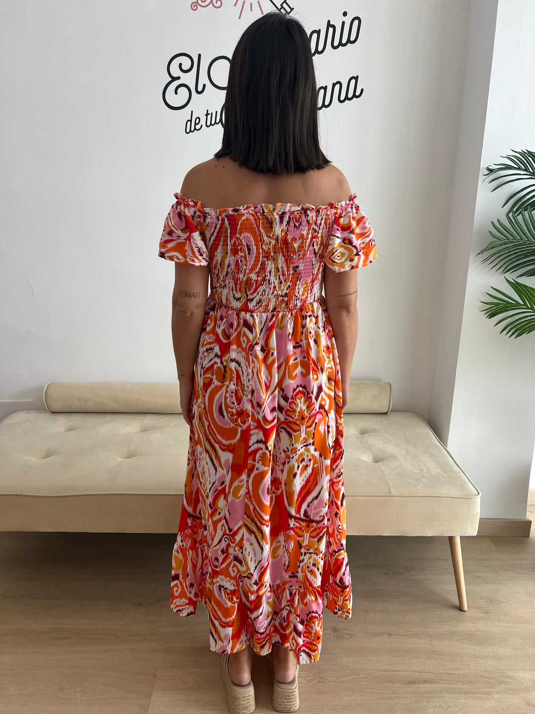 Vestido Norma naranja