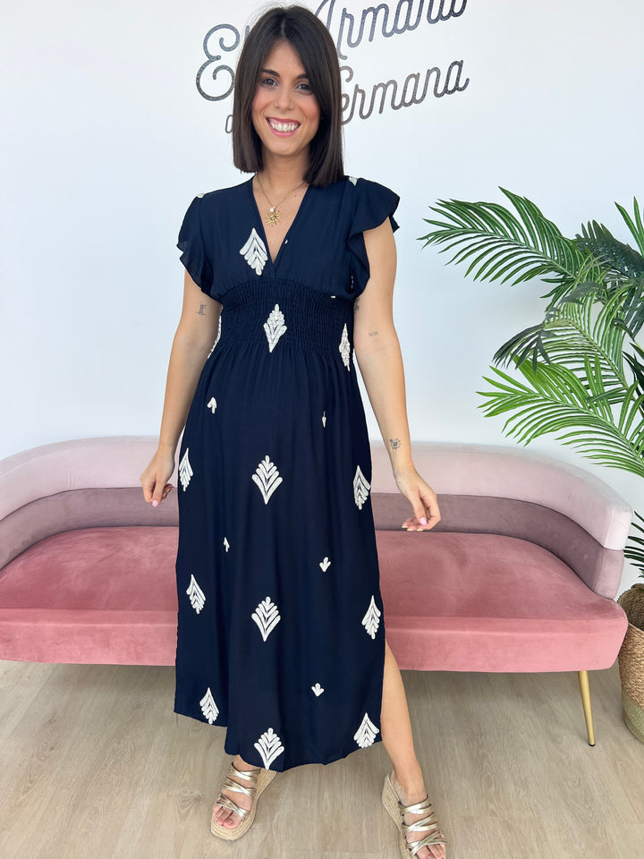 Vestido Iratxe azul marino