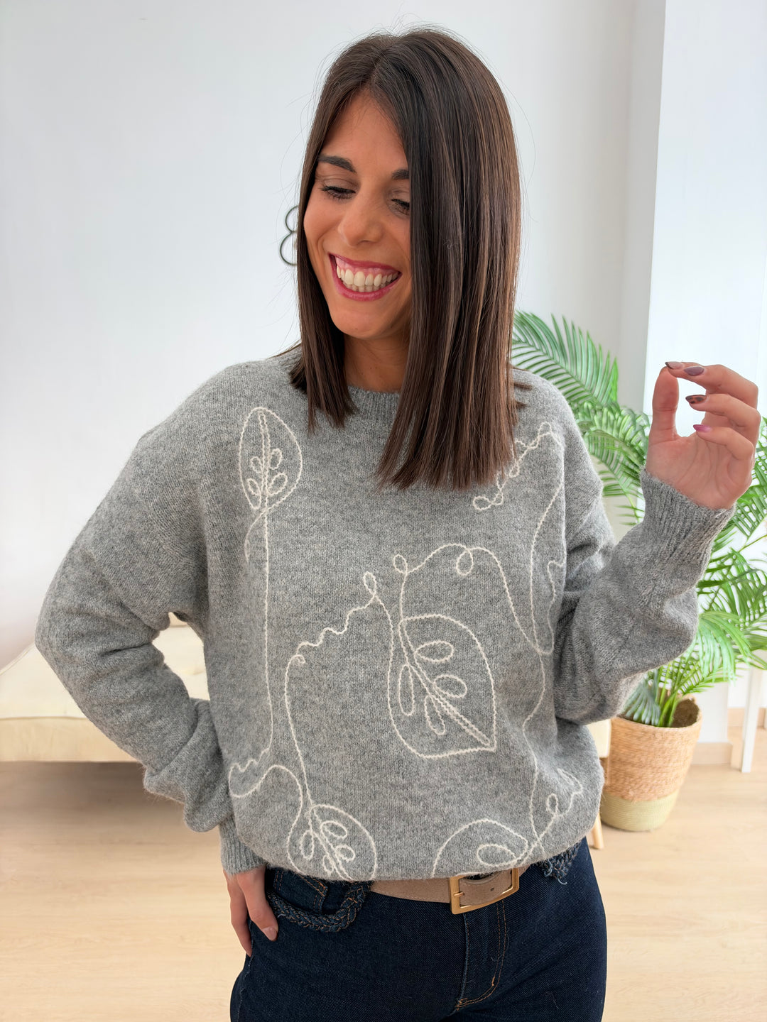 Jersey Isabel gris oscuro