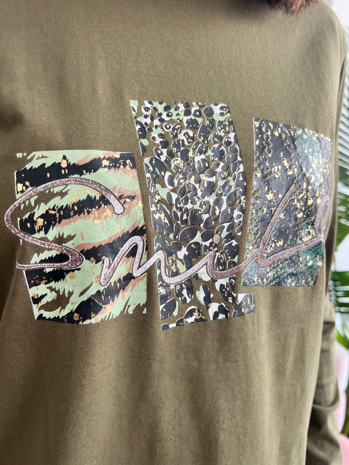 Camiseta Tamara verde militar