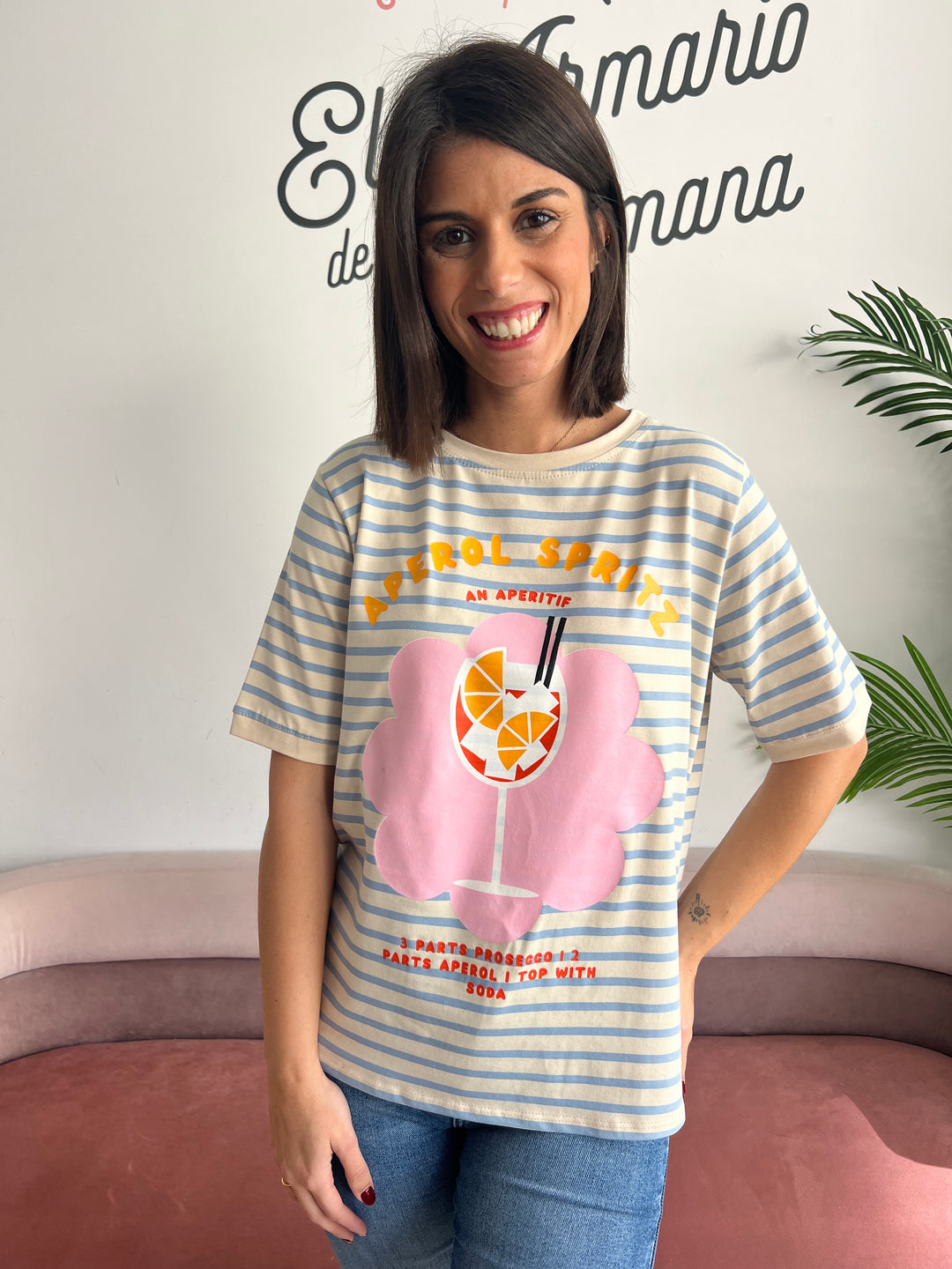 Camiseta Aperol azul