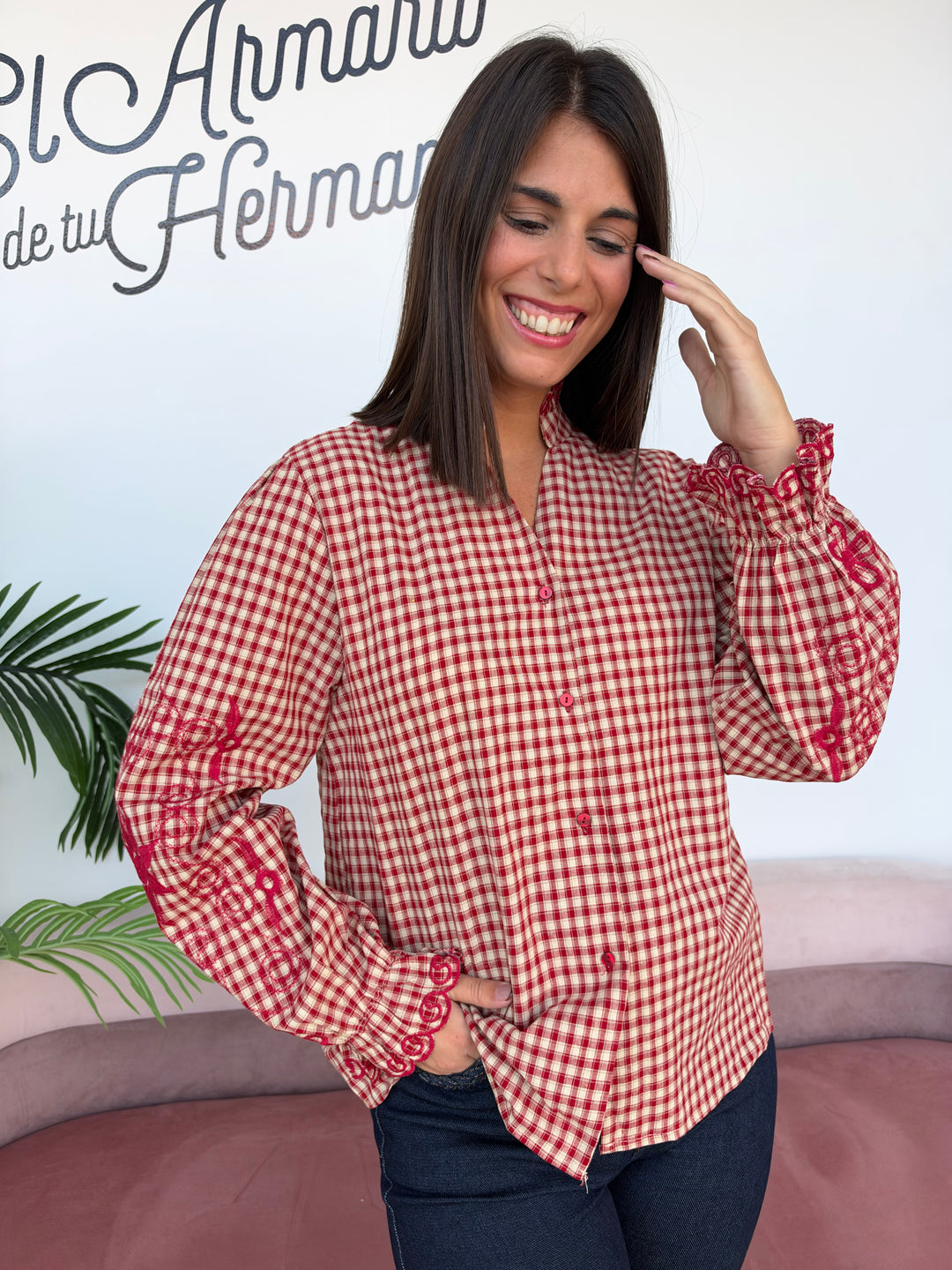 Camisa Melina rojo