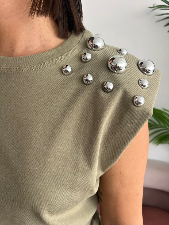 Camiseta Tachuelas verde