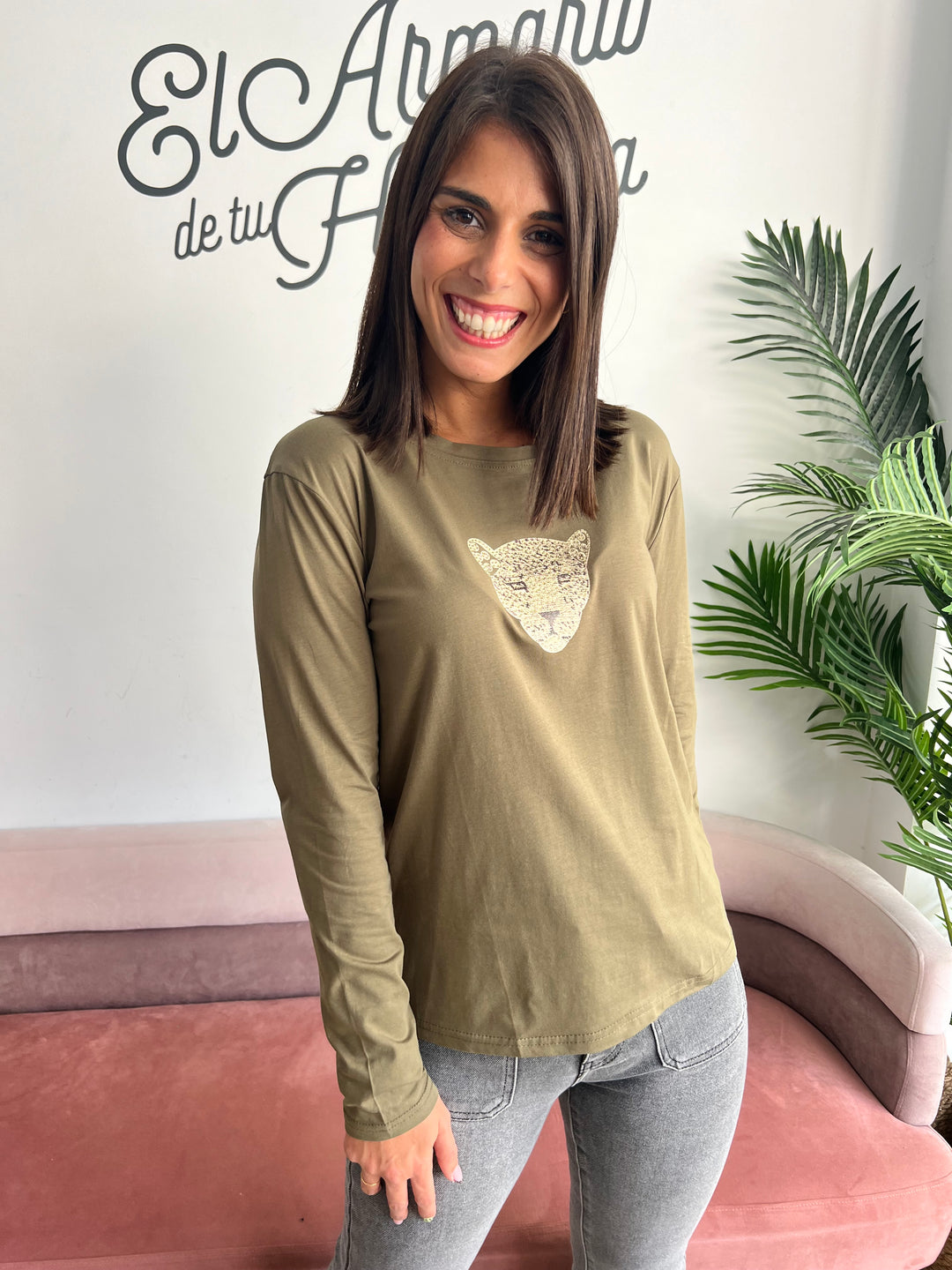 Camiseta Tigre verde militar