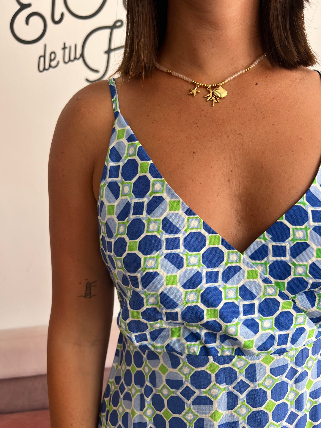 Vestido Ángela azul