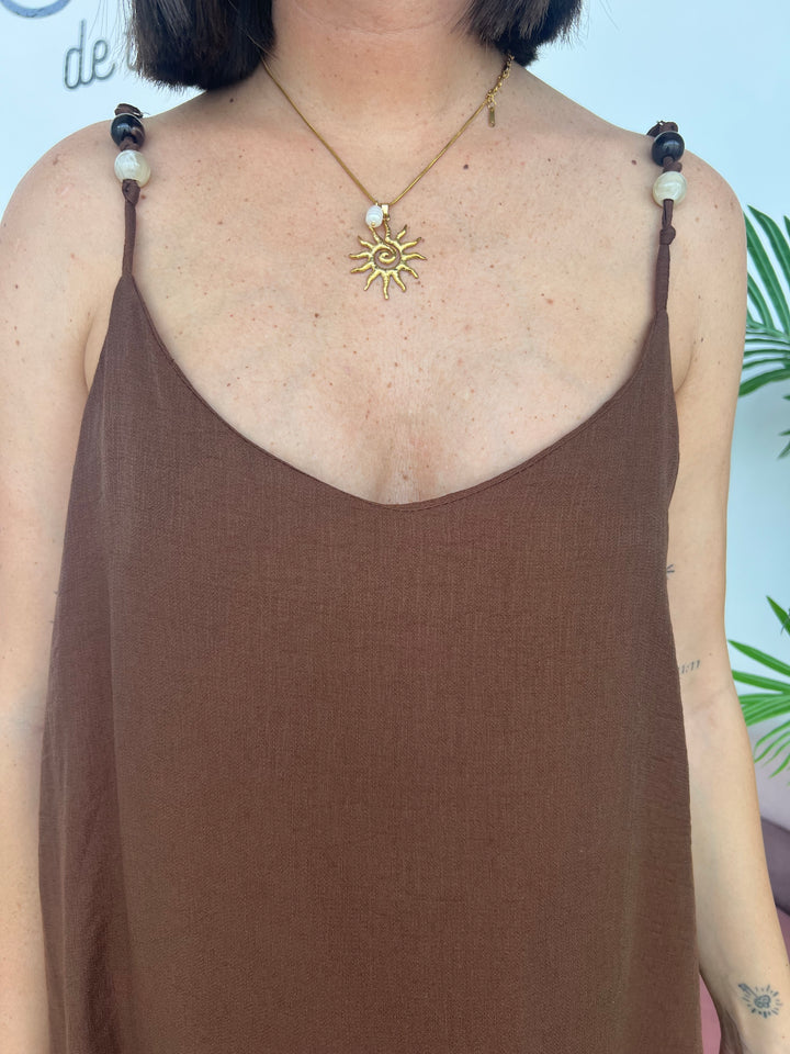 Vestido Nana marrón