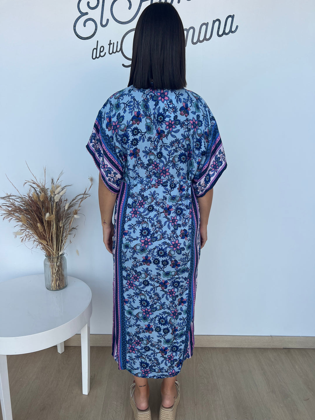 Vestido Erika azul marino