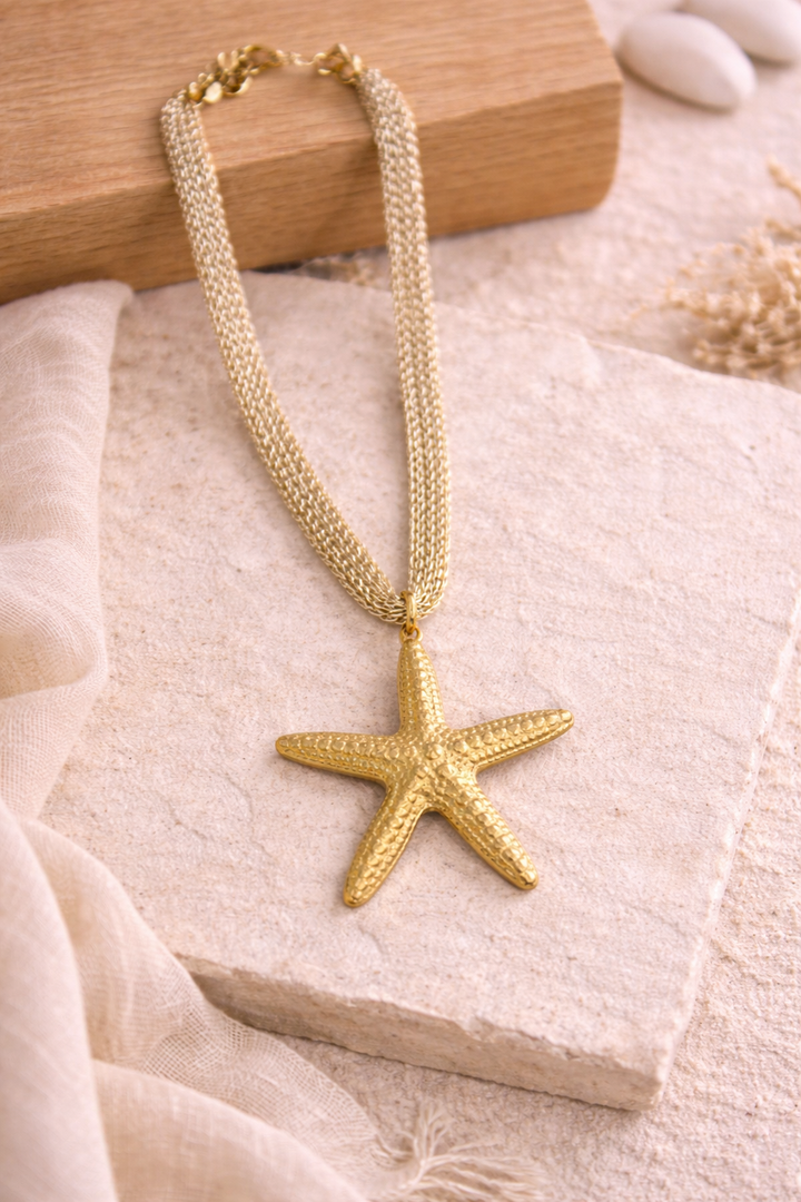 Collar red estrella (acero)