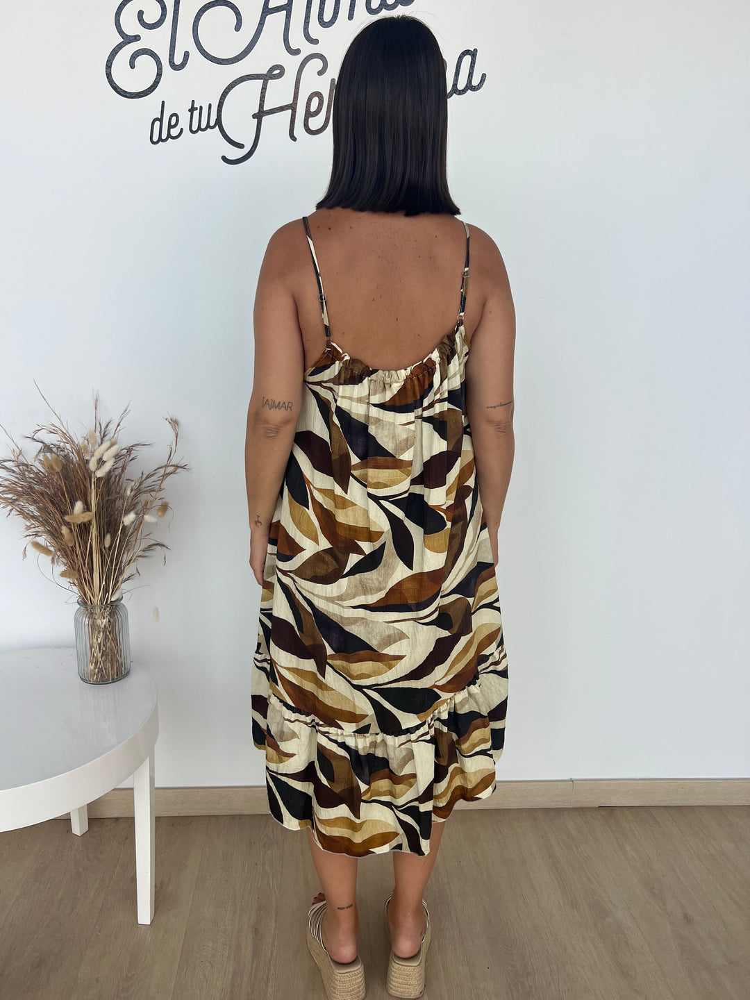Vestido Ada camel