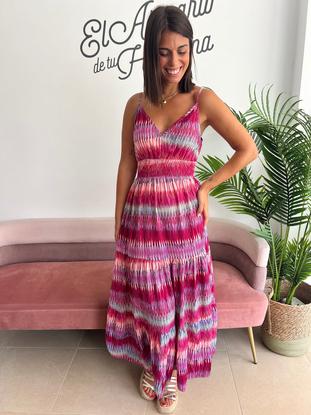 Vestido Ariadna fucsia