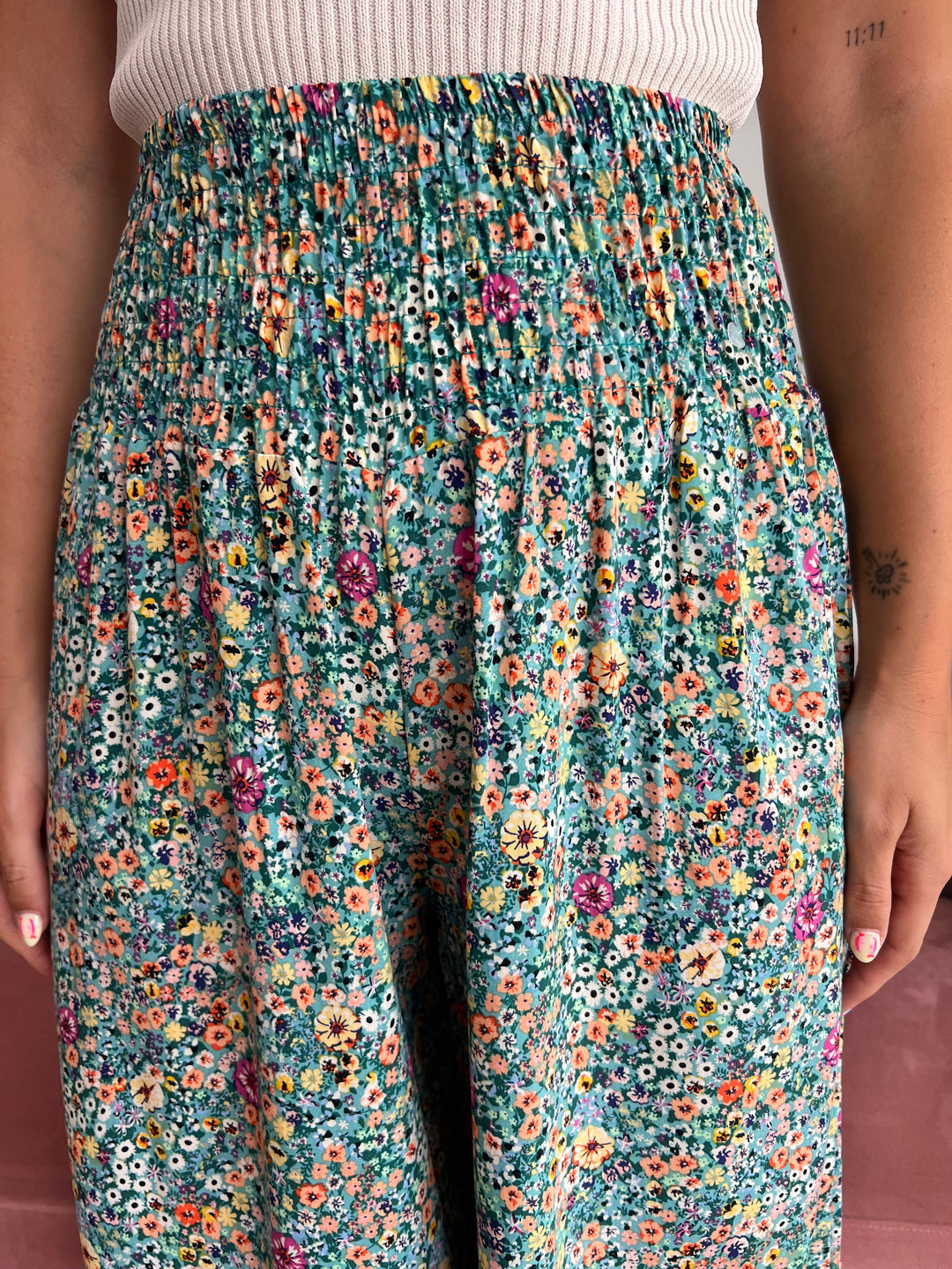 Pantalón Lily aguamarina