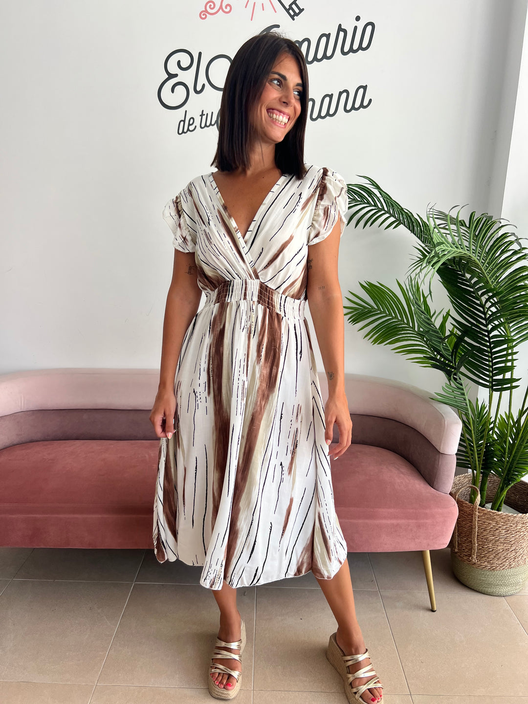 Vestido Abigaíl marrón