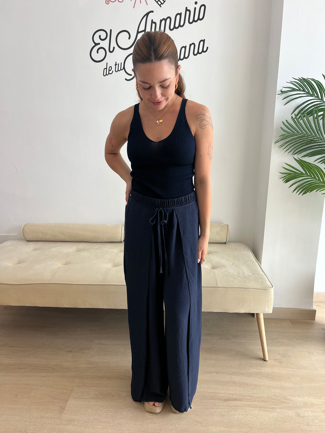 Pantalón Laila azul marino