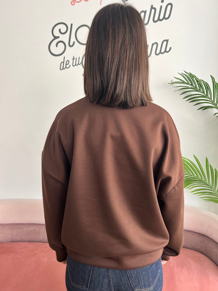 Sudadera Irene marrón