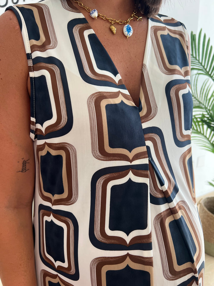Vestido Carlota azul marino