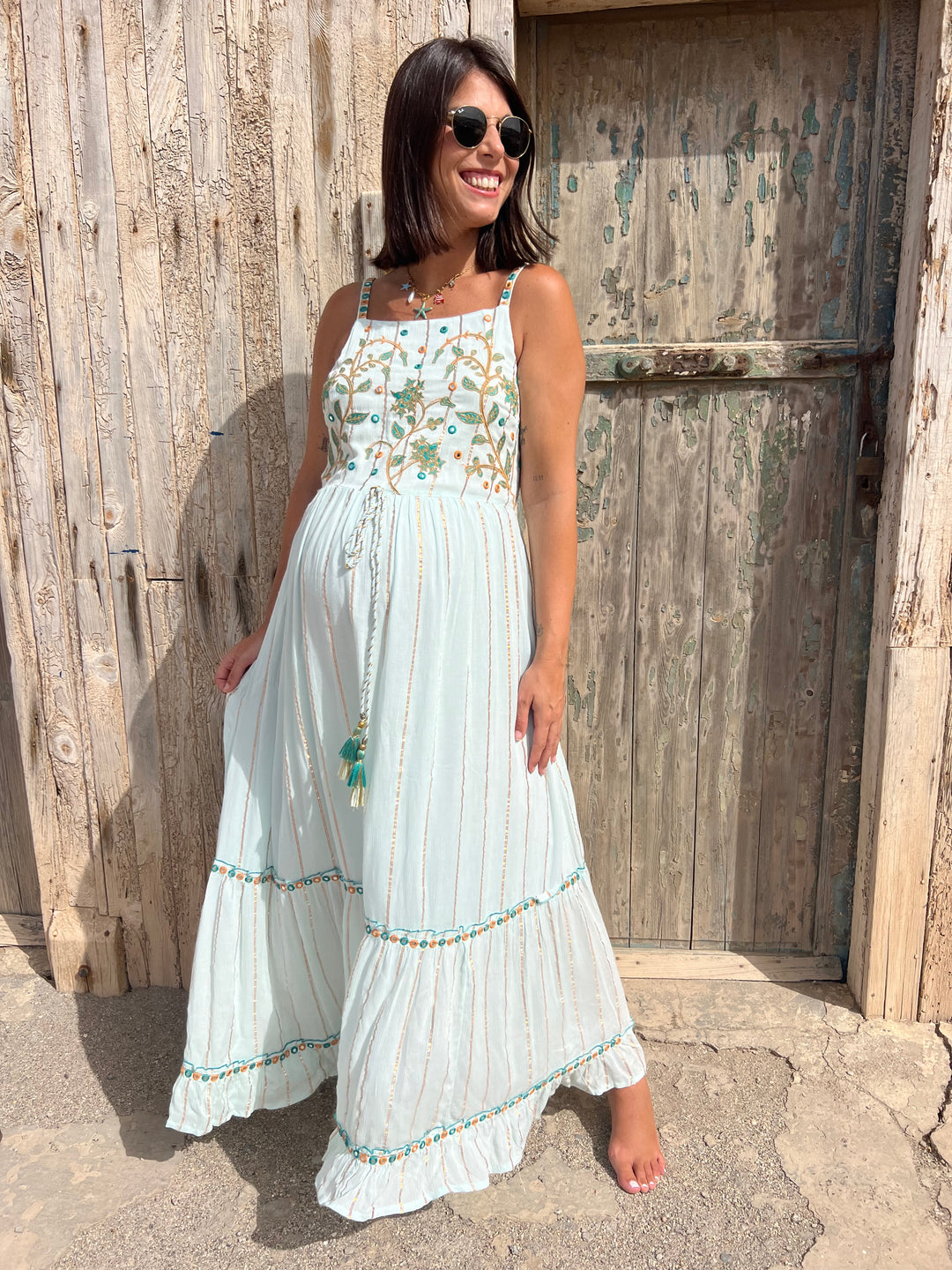Vestido Holbox celeste