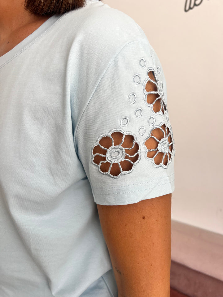 Camiseta Laura celeste