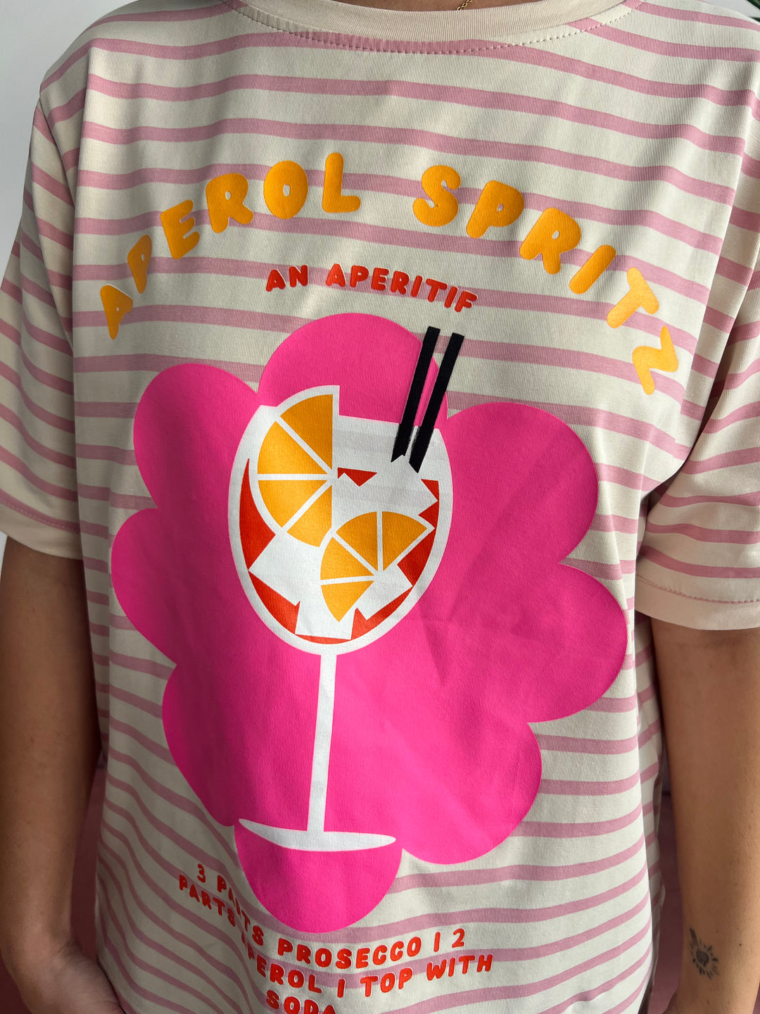 Camiseta Aperol rosa