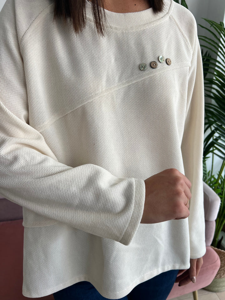 Sudadera Charly beige claro