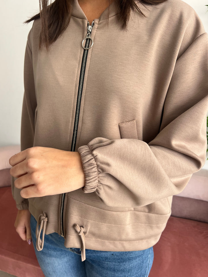 Chaqueta Bárbara topo