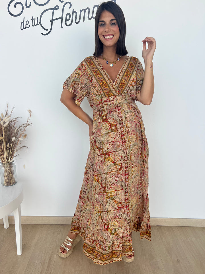 Vestido Vanesa camel