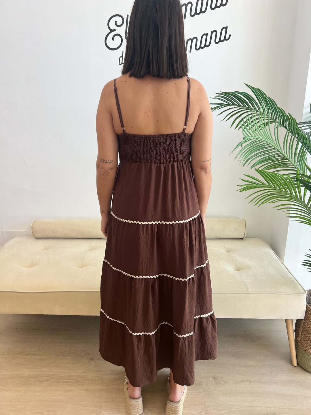 Vestido Grecia marrón
