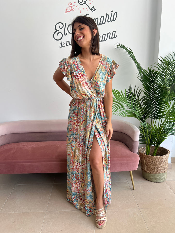 Vestido Griselda aguamarina