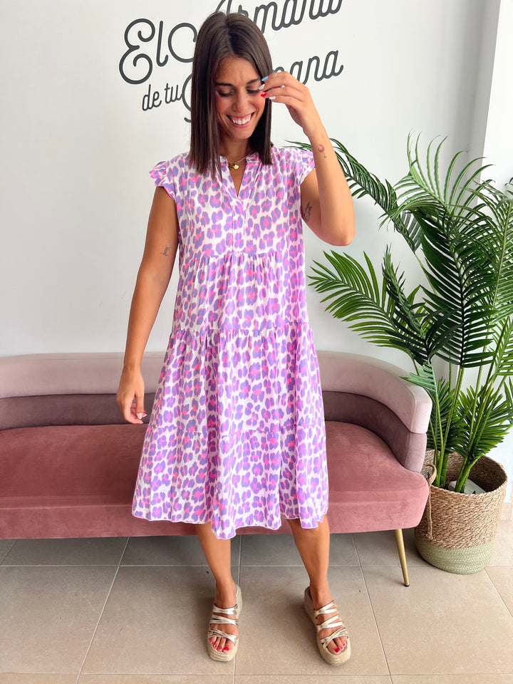 Vestido Maui malva
