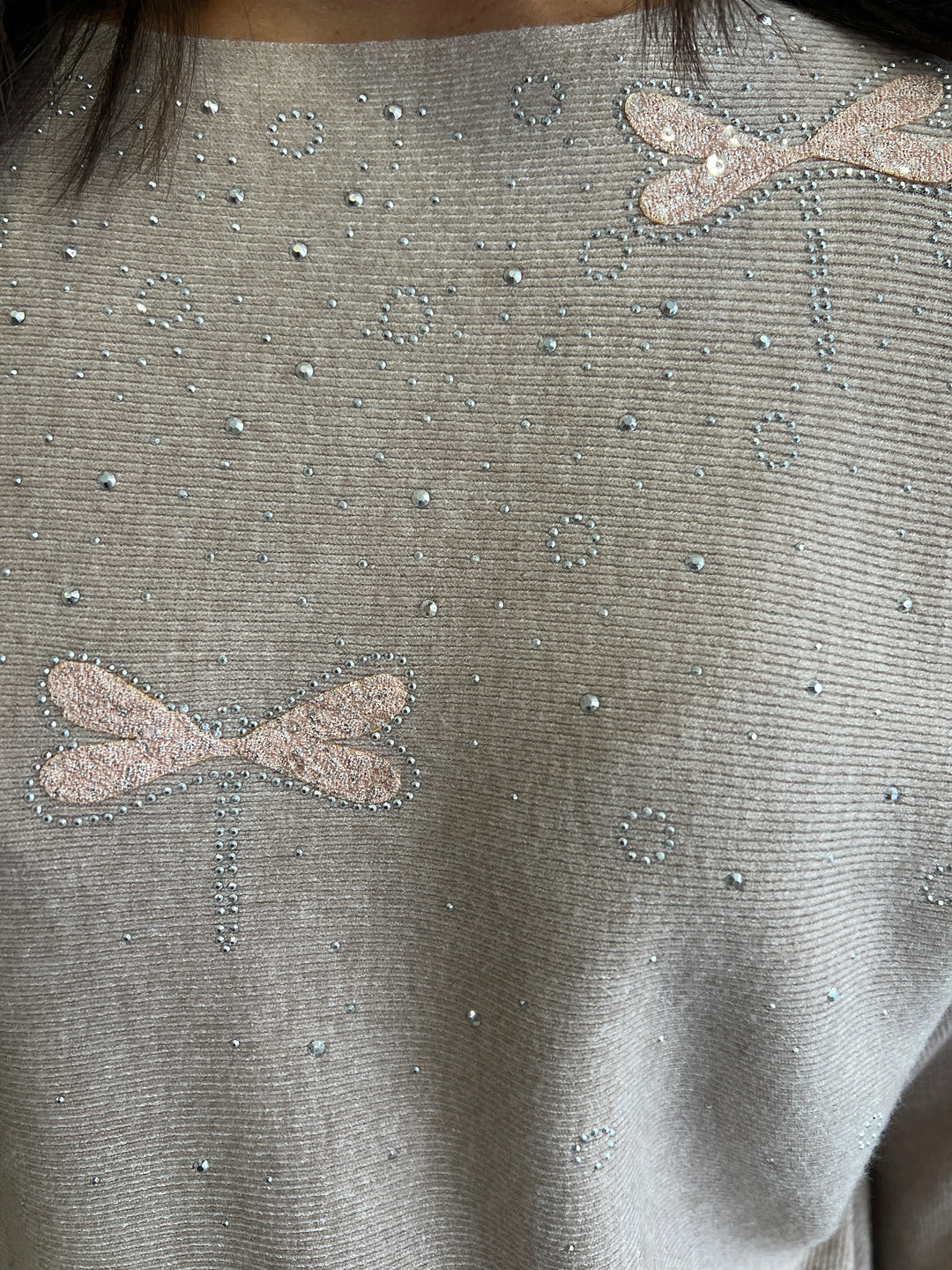 Jersey Libélulas beige