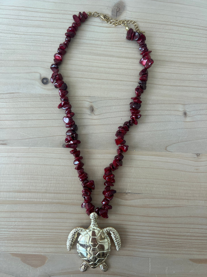 Collar Koa burdeos