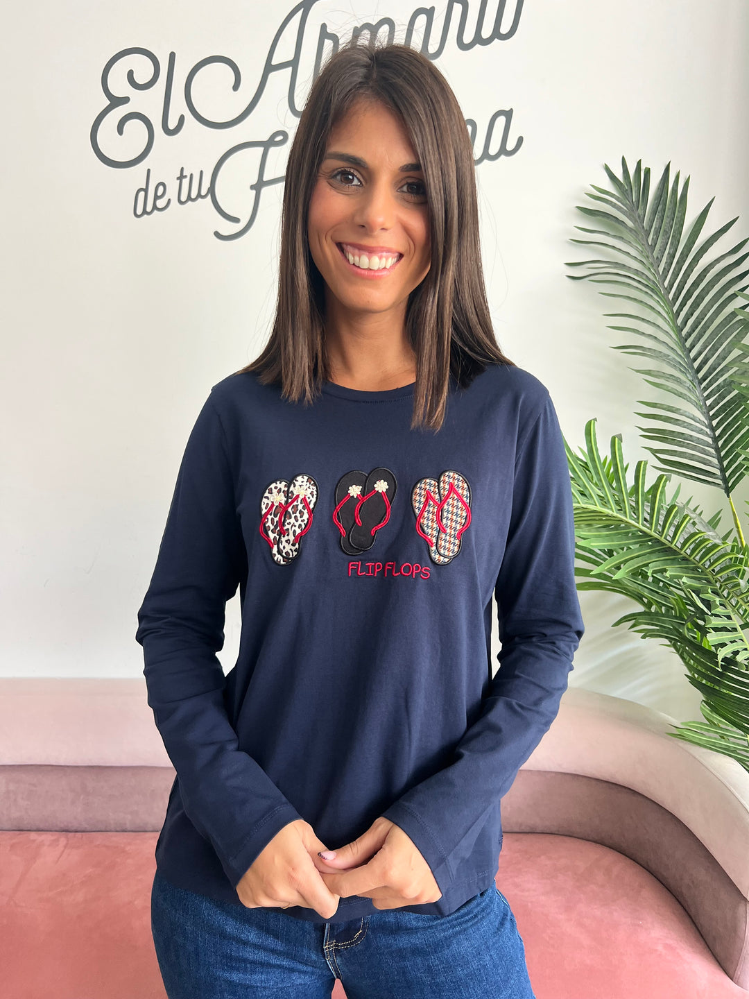 Camiseta Morgan azul marino