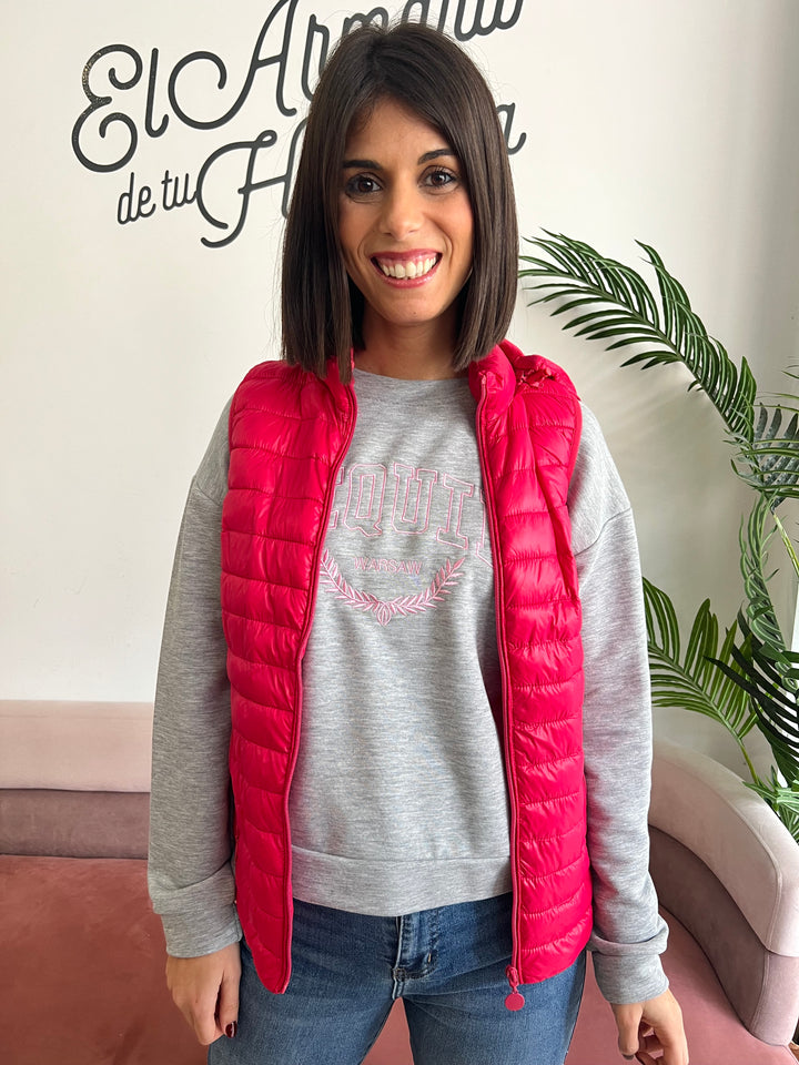 Chaleco Mónica fucsia