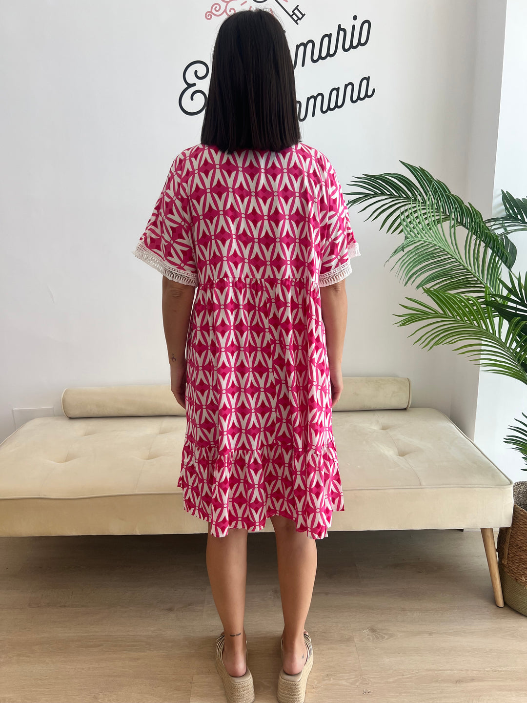 Vestido Amara fucsia