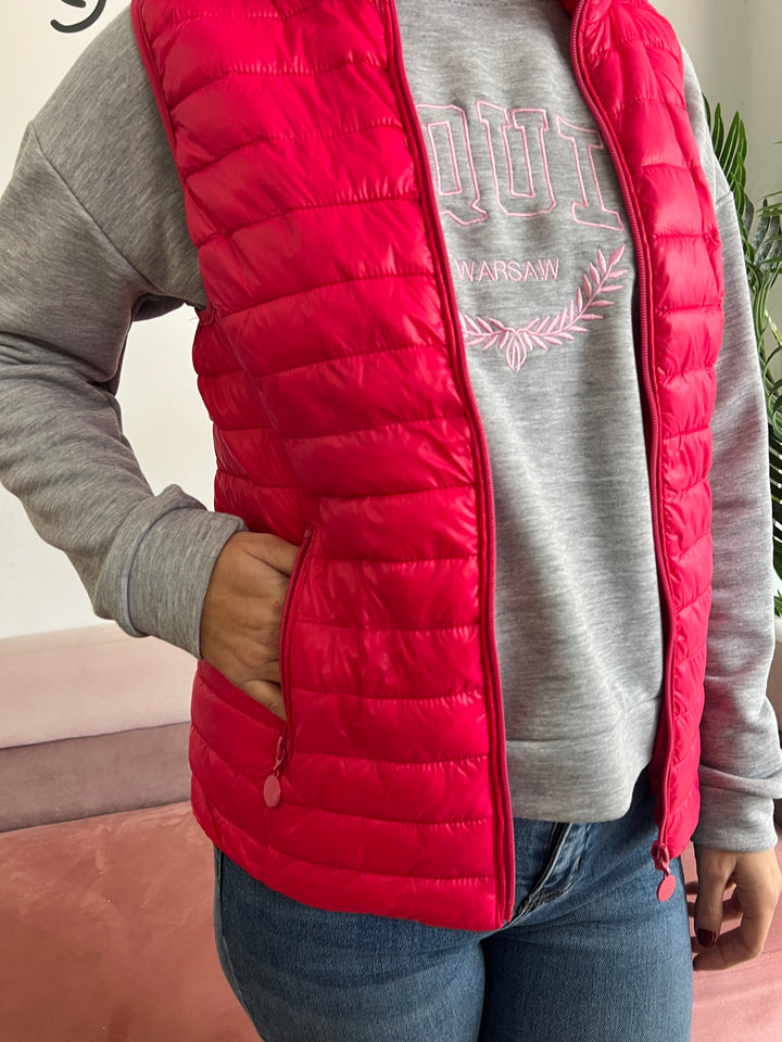 Chaleco Mónica fucsia