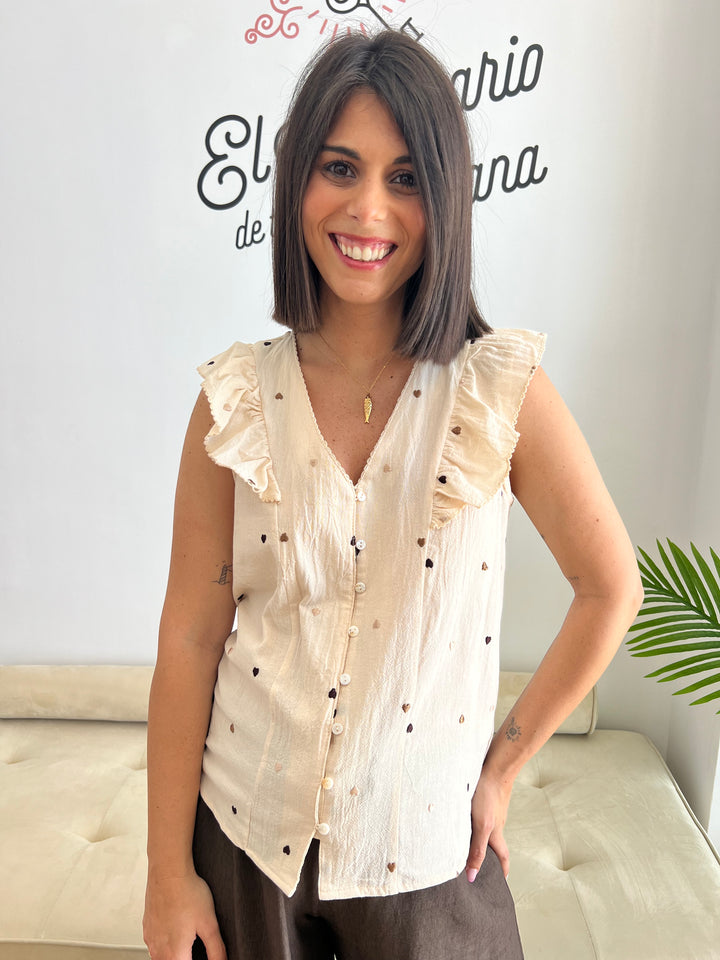 Camisa Cheli beige