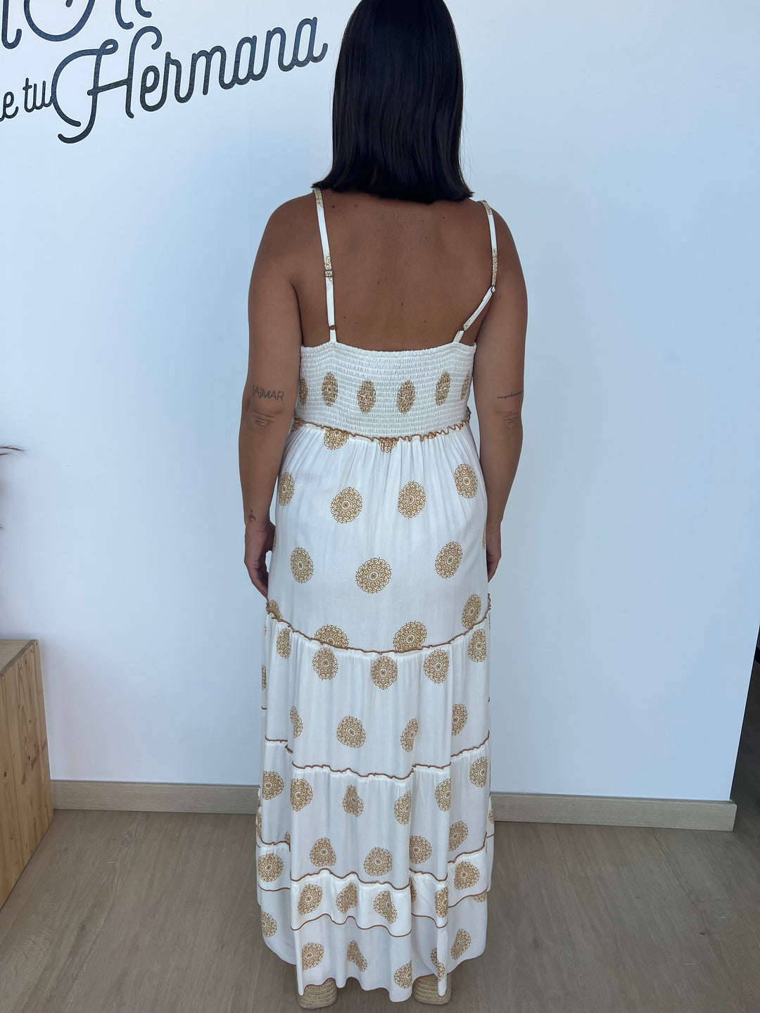 Vestido Paloma camel