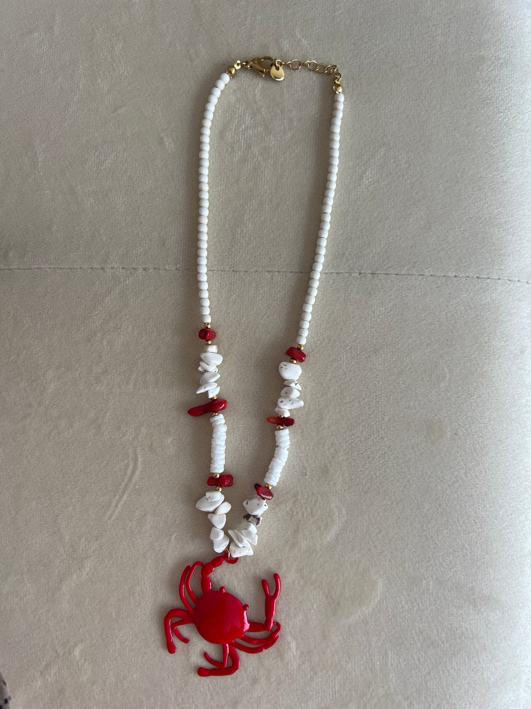 Collar Cangrejo blanco (acero)