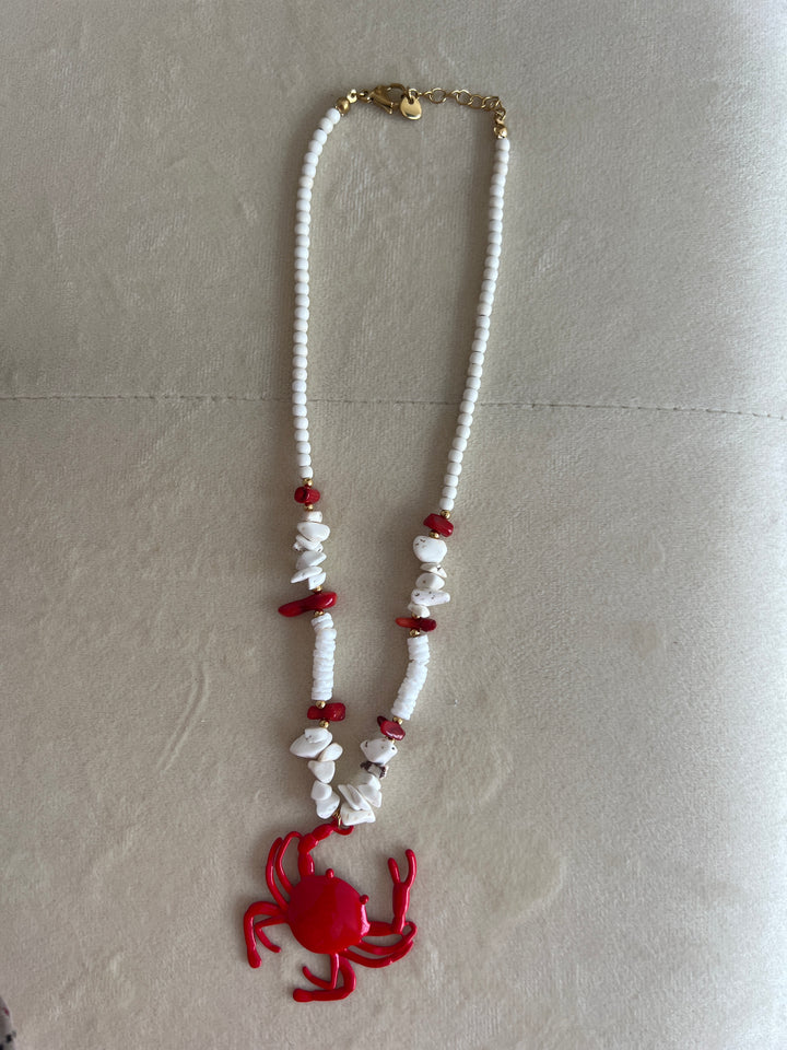 Collar Cangrejo blanco (acero)